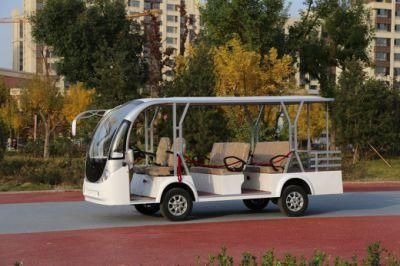 14 Seater 4000W Four Wheel Sightseeing Electric Golf Cart Bus for Hotel Travel