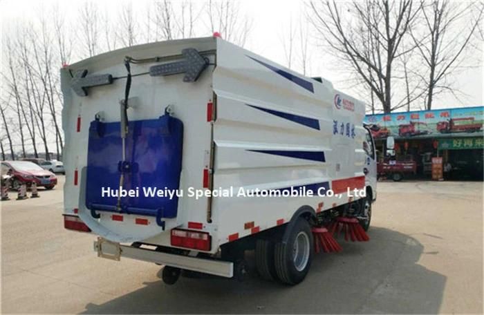 Dongfeng Brand Four Brushes Broom Vacuum Road Sweeper 8cbm 8000liters 8L Sweeper Truck