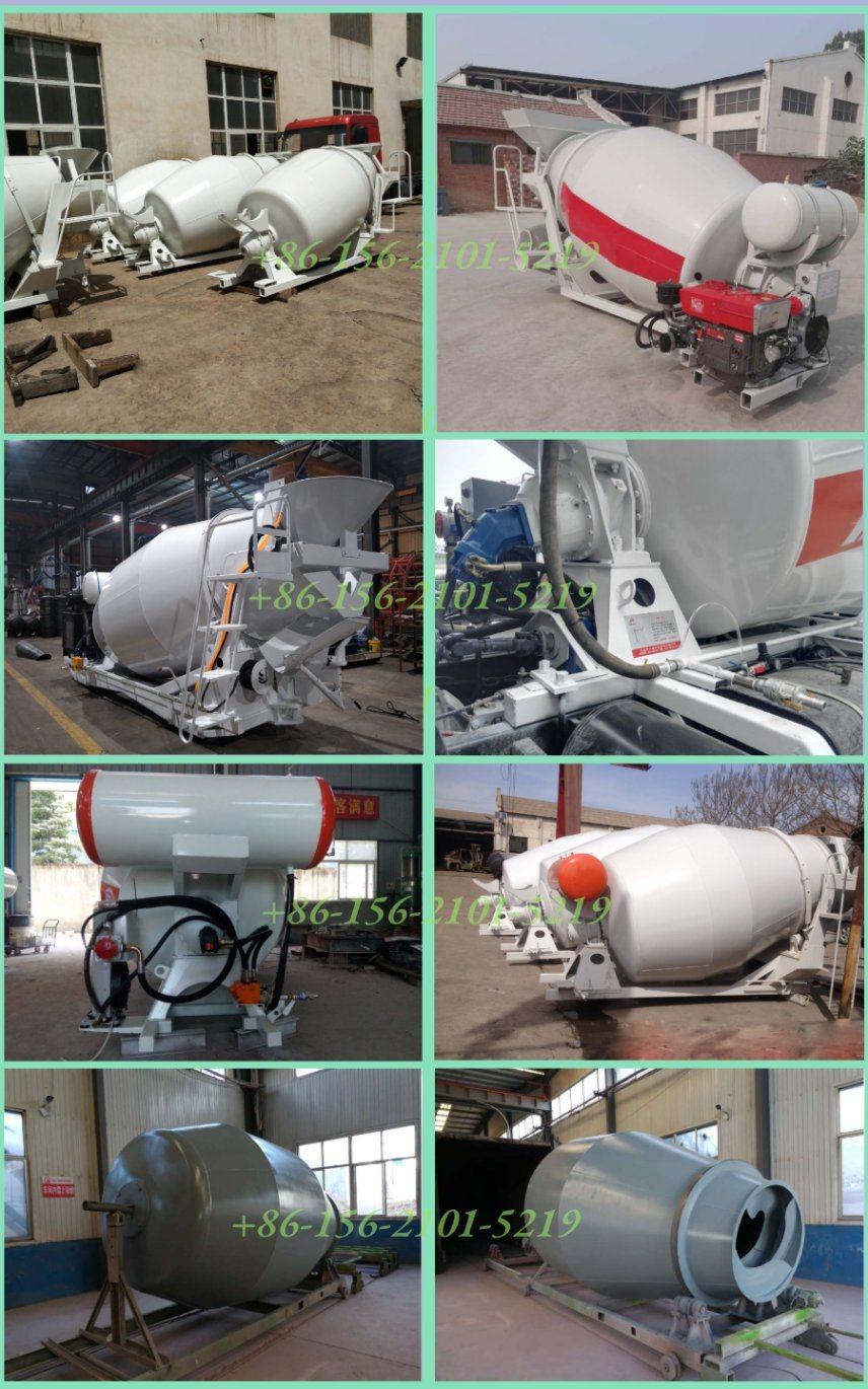 Bueno Brand 6cbm Material Cement Concrete Mixer Drum for Hino Volvo Renault Concrete Mixer Truck Chassis