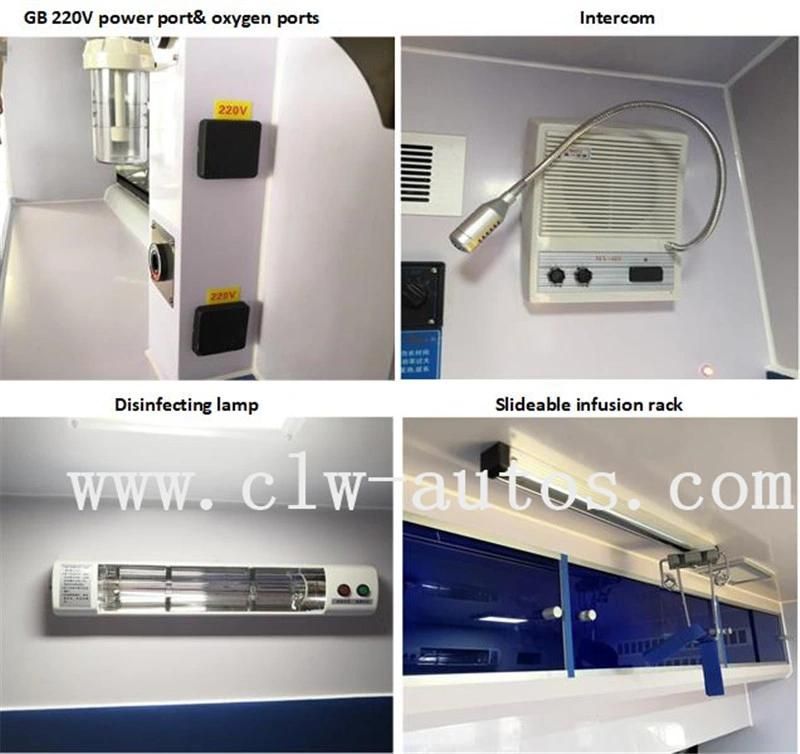 Ford Transit 4X2 V362 Mobile Negative Pressure Isolation Ambulance Car for Sale