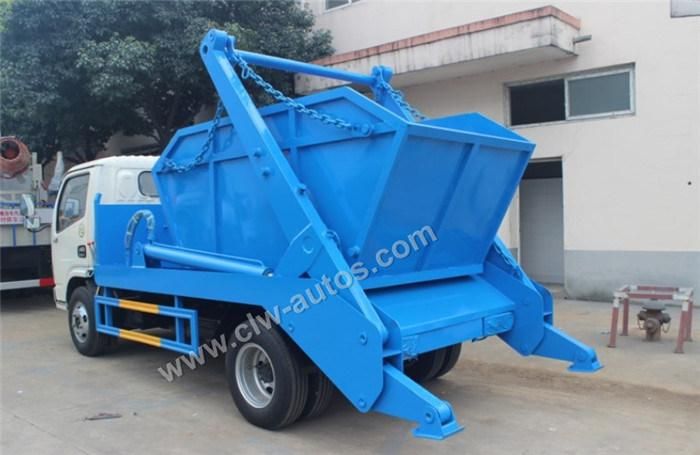 Dongfeng 4X2 5m3 5cbm Swing Arm Garbage Collection Truck for Waste Disposal