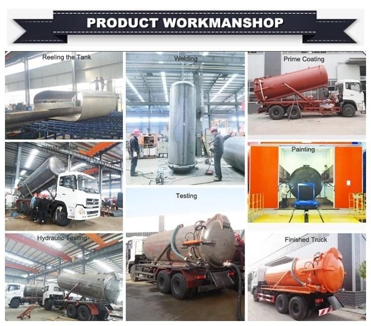 Dongfeng 5m3 5cbm 5000L Electric Vacuum Sewage Suction Tanker Truck