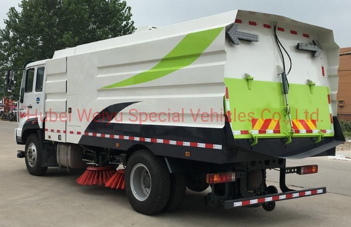 China Sinotruk 8tons City Street Cleaning Machine Vacuum Cleaner 11-12cbm Road Special Garbage Sweeper Truck