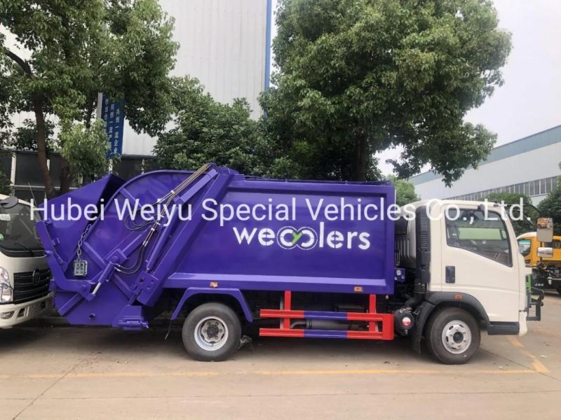 Snotruk HOWO 6X4 10 Wheels 16m3-18cbm Rear Loader Compressed Compression Garbage Compactor Truck Price