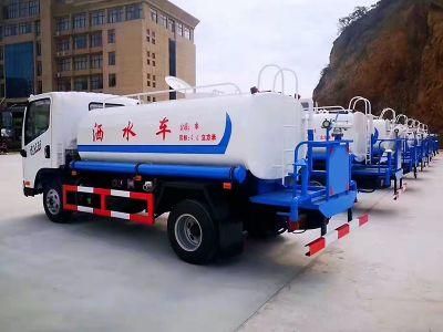 3~5m3 City street cleaning water cart 4x2 small spraying water truck
