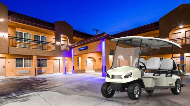 Old Fashion Golf Buggy Electric 6seats Classic Club Cart Golf Car for Resort Villas Hotels