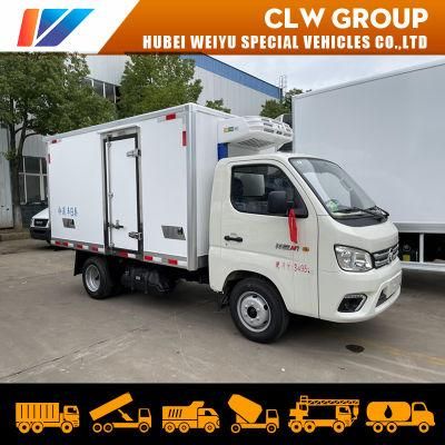 Foton Mini 4X2 Small 1tons 2tons Refrigerator Truck Freezer Cooling Van Refrigerated Truck for Seafood Transport