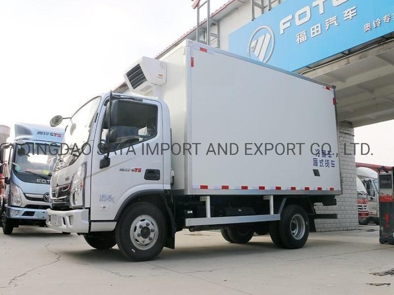 Foton Brand 4X2 Refrigerator Truck with Thermo King Freezer