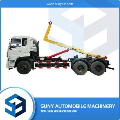 Hydraulic Hook Arm Lifting 12m3 Garbage Truck Compactor with Detachable Container 12 Cbm Garbage Dump Truck for Sale
