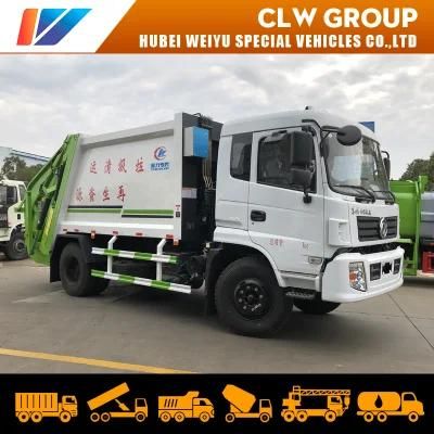 Dongfeng 4X2 10 Cubic Meters 8tons 8t 10cbm Compactor Garbage Refuse Vehicle Compression Refuse Truck for Sale