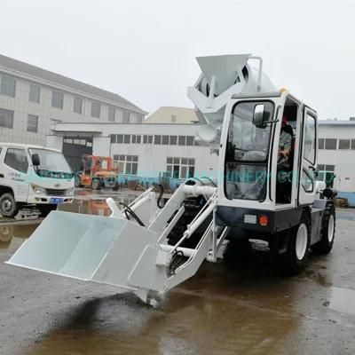 4cbm Cummins Engine Mobile Self Loading Concrete Construction Mixing Machine Truck