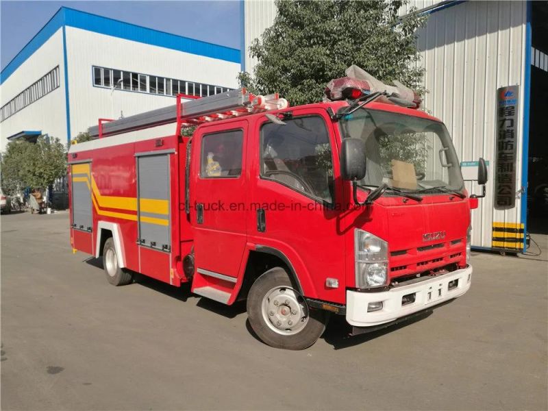 Isuzu 700p Series 4000liter Water and Foam Tank Fire Truck