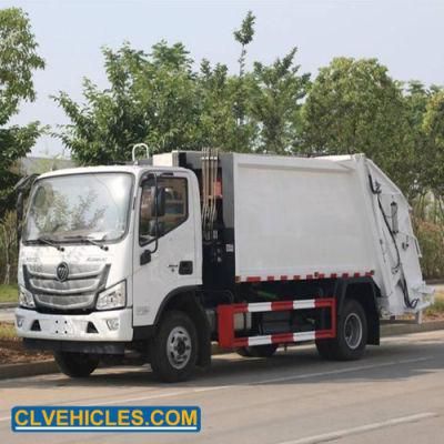 Foton 4X2 8cbm 120HP Refuse Collection Vehicle Garbage Compactor Truck