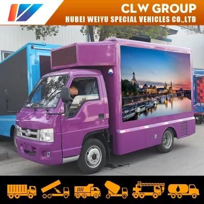 Foton Mini Mobile Truck Full Color LED Screen Display Advertising Truck Advertisement Billboard Trucks