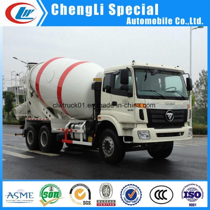 China Foton 6X4 12cbm Self Loading Concrete Mixer Truck