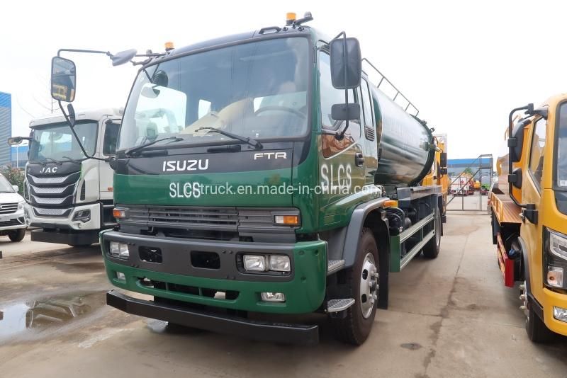 Japan Brand 6X4 10cbm 12cbm Vacuum Suction Sewer Cleaning Sewage Tanker Truck for Sale