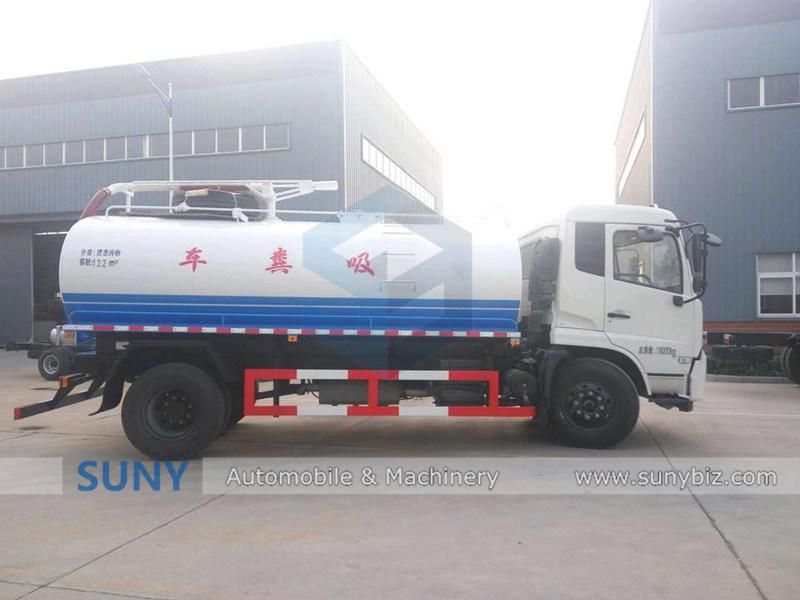 12000 Liters 6 Wheels Vacuum Fecal Suction Truck for Sale