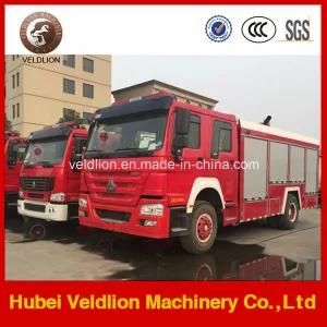 280HP HOWO 8m3 Water Fire Truck