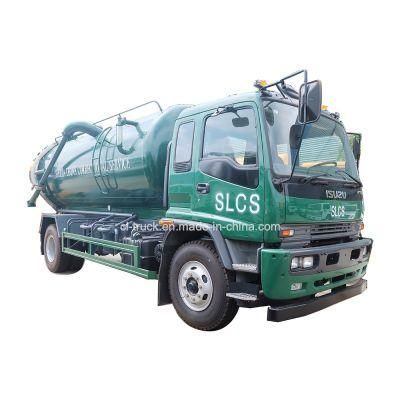 Japan Ftr I Suzu 4X2 Euro V 10000 Liters Sewage Suction Tanker Truck