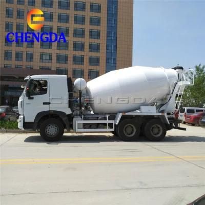 HOWO A7 6X4 White Self Loading Pump Mixer Concrete Truck