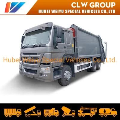 Sinotruk HOWO 371HP 20m3 Compactor Garbage Truck Right Hand Drive Rear Loader Garbage Truck