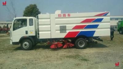 China Sinotruk 4X2 Highway Street Cleaning Sweeper Truck