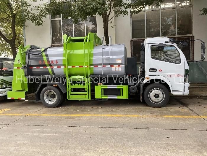 Hot Sale China Dongfeng 4cbm/5cbm/6cbm Garbage Collection Vehicle Equipment 4000L/5000L/6000liters Mobile Kitchen Garbage Truck