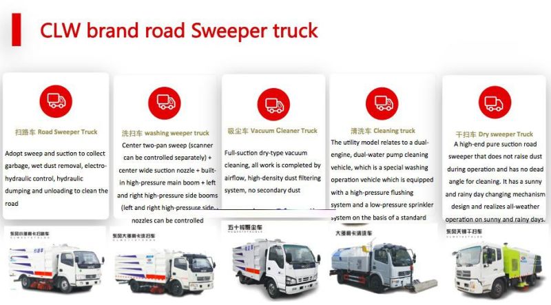 High Efficiency Smart Street Guardrail Cleaning  Road Sweeper Truck