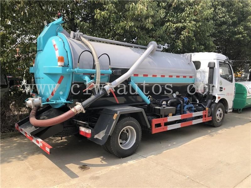 Dongfeng 4X2 Duolika Small Vacuum Suction Tank Truck Sewer Suction Truck