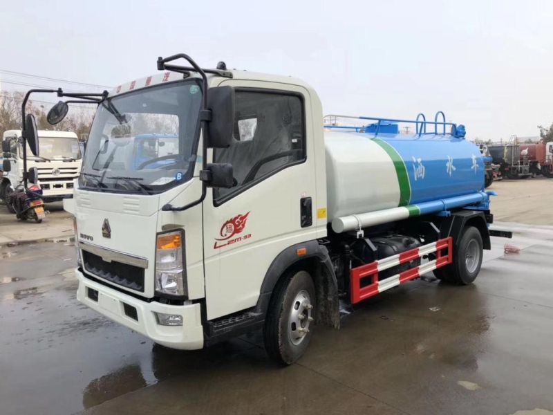 HOWO 4000liters 5000liters Water Tanker Truck for Sale