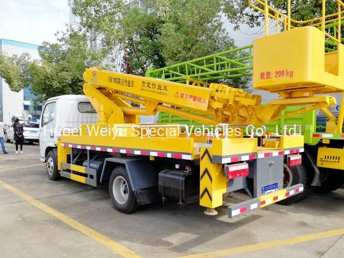 China Factory Price 17m-25m Aerial Working Bucket Operation Vehicles High-Altitude Work Platform Truck