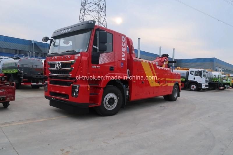 Hongyan Shacman HOWO 4X2 Heavy Duty 10t Bus Pickup Rollback Wrecker Towing Truck