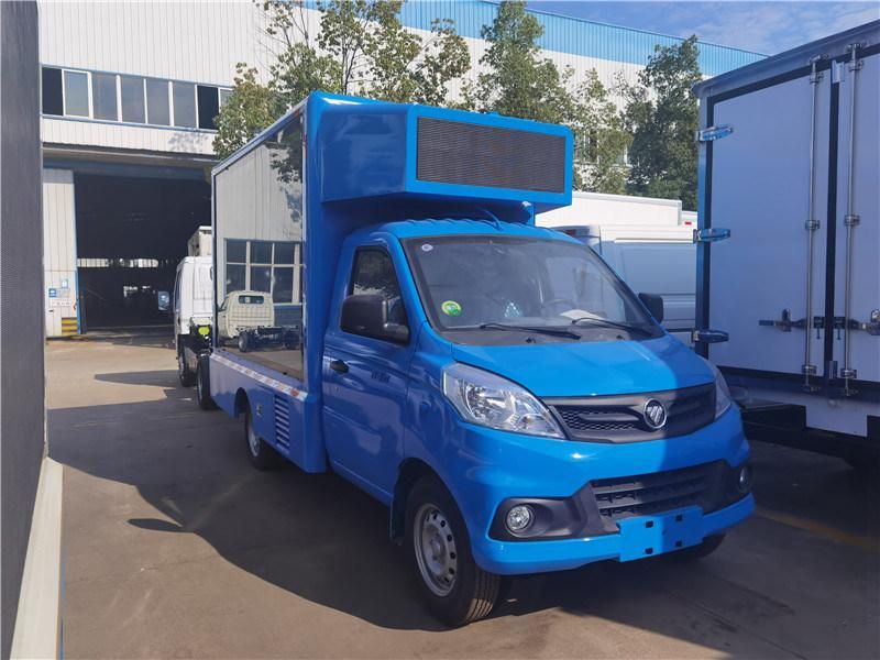Good Quality Foton 4X2 Type Full Color Small Billboard Advertising Truck Advertising