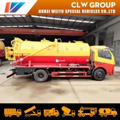 New Dongfeng Sewage Suction Cleaner Jetter High Pressure Vacuum 5m3/6m3 Sewer Jetting Trucks