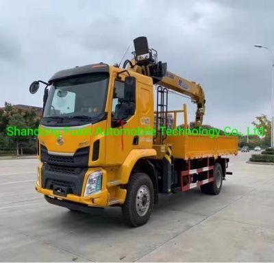 Truck Crane Mounted with Semi-Folding Boom for Workshop 8ton
