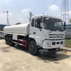 25 Tons Dongfeng 6X4 Stainless Steel Potable Water Tanker Truck