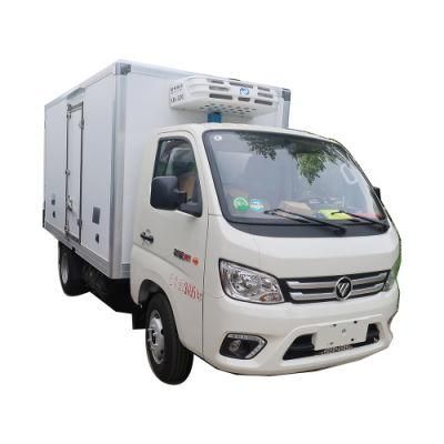 Foton 2tons Euro 6 Gasoline Refrigerated Truck for Sale