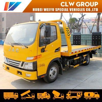 JAC 4 Ton 25 Meters Wire Rope Wheel Lift Wrecker Tow Truck Road Recovery Flatbed Rollback Truck