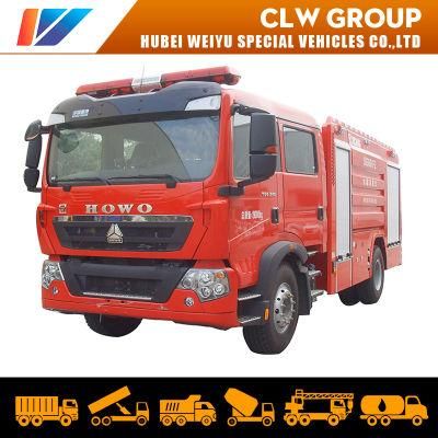 HOWO 10cbm Water Tanker Airport Fire Fighting Truck 10000L Fire Engine Truck