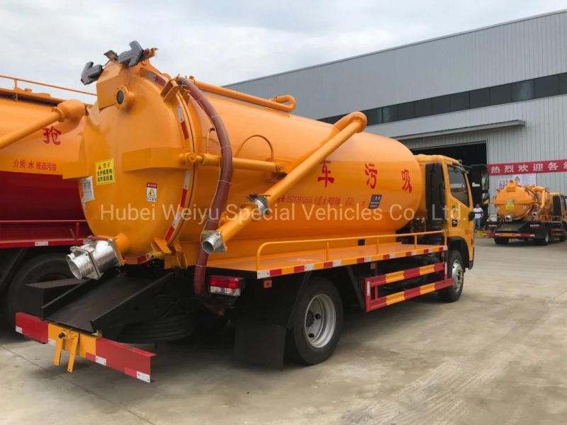 6000liters 4*2 Chengli High Vacuum Cleaning Suction Waste Collection Truck Seweage Jetting Truck