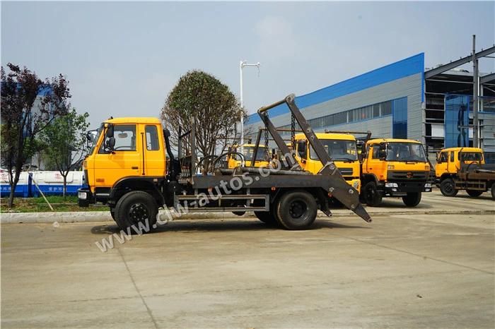Hot Sale Dongfeng 8-10cbm 8000-10000liters Gallons Waste Collector Skip Loader Swing Arm Garbage Truck