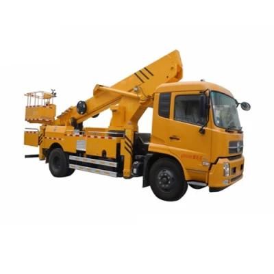 Dongfeng 24m-38m Truck Dual Power Mounted Articulated Boom Lift Hydraulic Aerial Work Platform with Telescopic Arm High Platform Truck