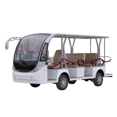 11 Seats Electric Battery Powered Tourist Sightseeing Car Bus for Sale