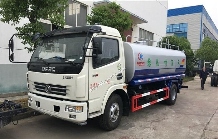 Dongfeng 6000liters Water Sprinkler Truck 6ton Water Tank Truck Drinking Water Transportation