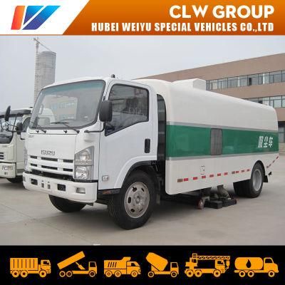 Cement Factory Dry Cleaning 5ton Loading Weight 5cbm Vacuum Sweeping Truck