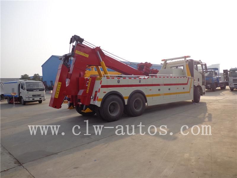 FAW 6X4 Heavy Duty Wrecker Truck Rotator Tow Truck 20 Ton Wrecker Tow Truck for Sale