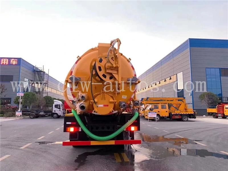 Dongfeng Kinland 6X4 15000 Litres Vacuum Sewage Suction and High Pressure Cleaning Truck