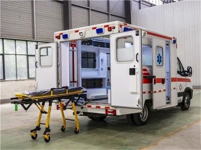 Iveco Salon Mobile Hospital Emergency Ambulance Patient Transport with Medical Equipment Increase The Negative Pressure Rescue Compartment