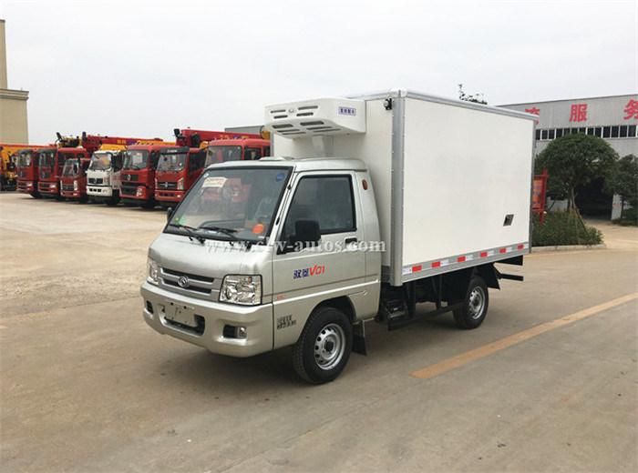 China Factory Foton Mini Light Duty Sea Food/Ice Cream Refrigerated Truck