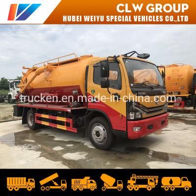 Factory Selling China 5-8cbm Dongfeng 4X2 Vacuum Sewage Drainage Pump Truck High Pressure Vacuum Sewage Suction Truck